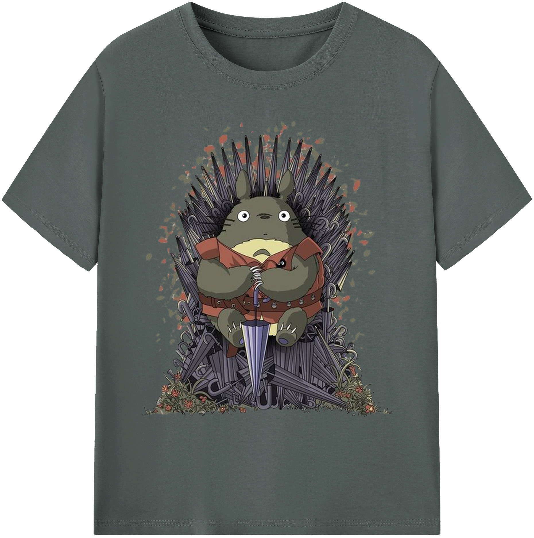（画像用） となりのトトロ 草壁メイ 草壁サツキ My Neighbor Totoro Satsuki Kusakabe Mei Kusakabe 綿100％ メンズ半袖Tシャツ｜肌触りやわらか＆通気性